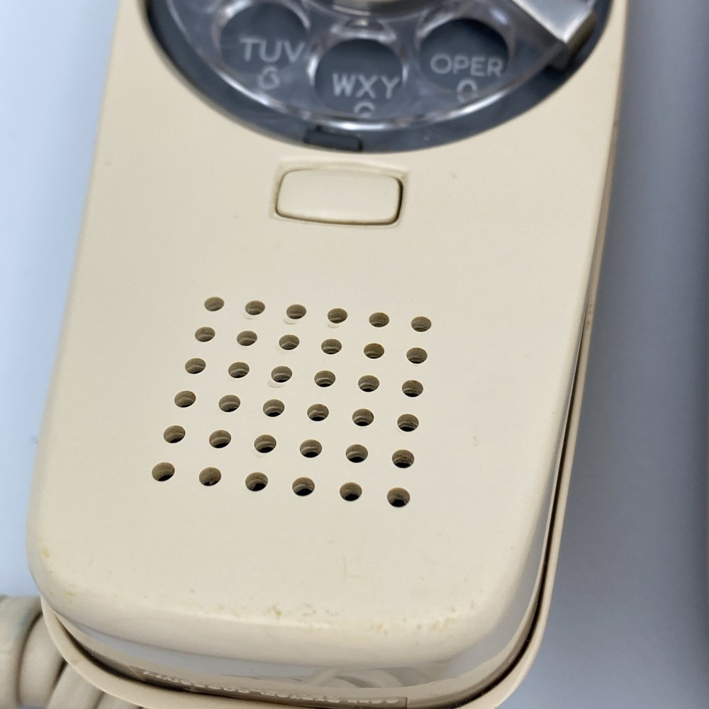 Vintage Western Electric rimline Rotary‎ Phone Beige White Land Line Desk 220 - Picture 9 of 15